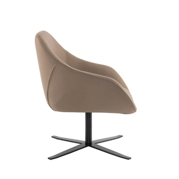 ALISHA PL01 - Fabric armchair with swivel 4-spoke base by New Life - view 3